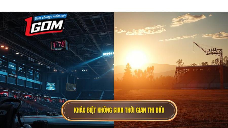 1. Khác Biệt Không Gian Thời Gian Thi đấu